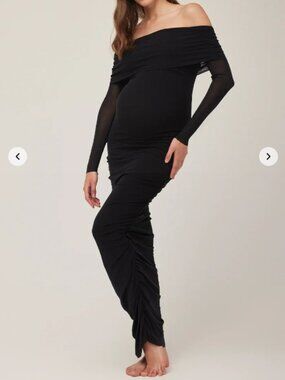 bumpsuit off the shoulder mesh dress Off The Shoulder Mesh Dress